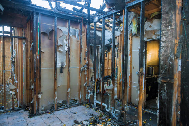 Professional Fire Damage Cleanup technician working in Essington, PA